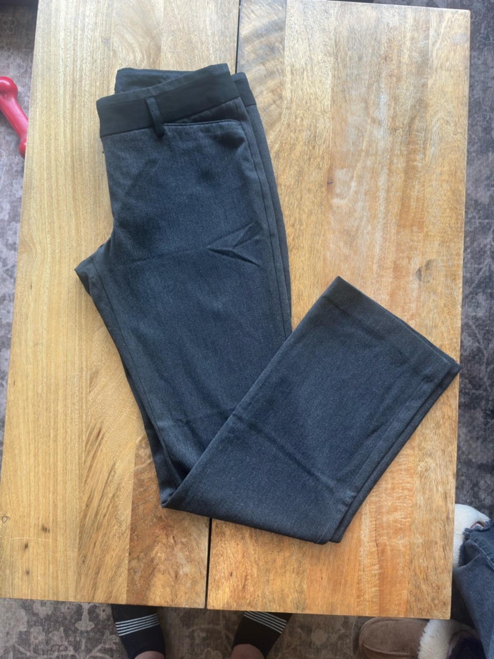 Express Dark Gray Boot Cut Dress Pants